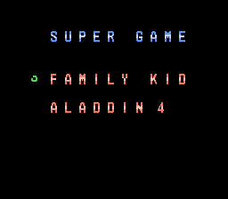 2-in-1 - Family Kid & Aladdin 4 Title Screen